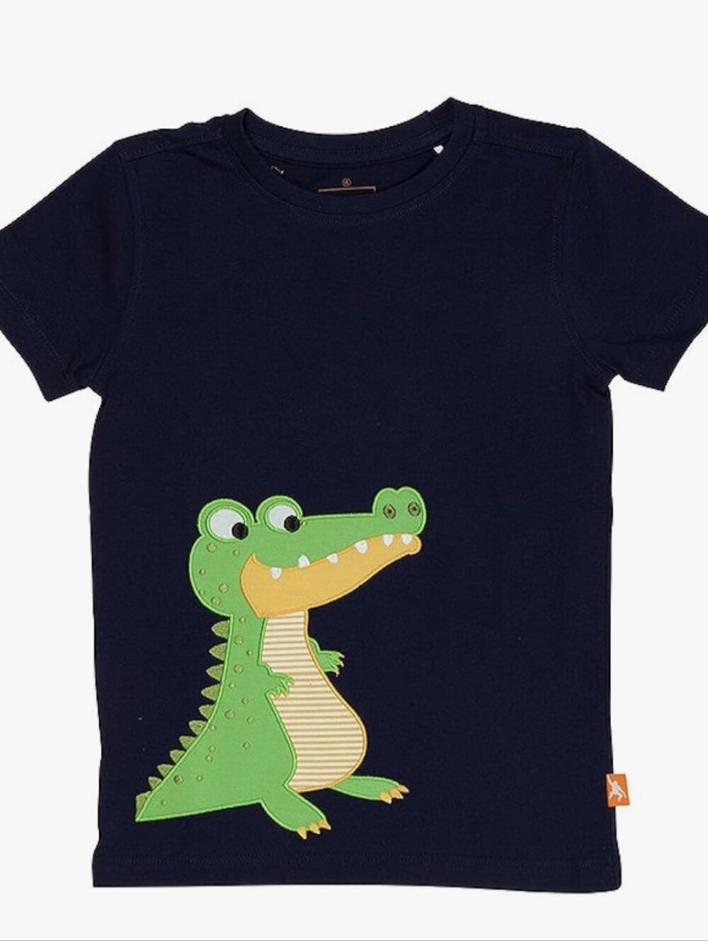 Alligator applique organic cotton top Size 6